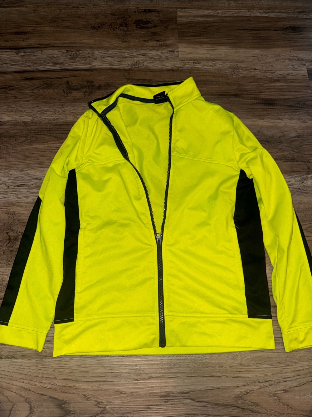 Kids High-Visibility Yellow & Black Performance Jacket